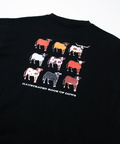 go slow caravan(ゴースローキャラバン) |MOUNTAIN MANIA/マウンテンマニア 9ANIMAL BACK PRINT T-SHIRT -COW- (MENS)