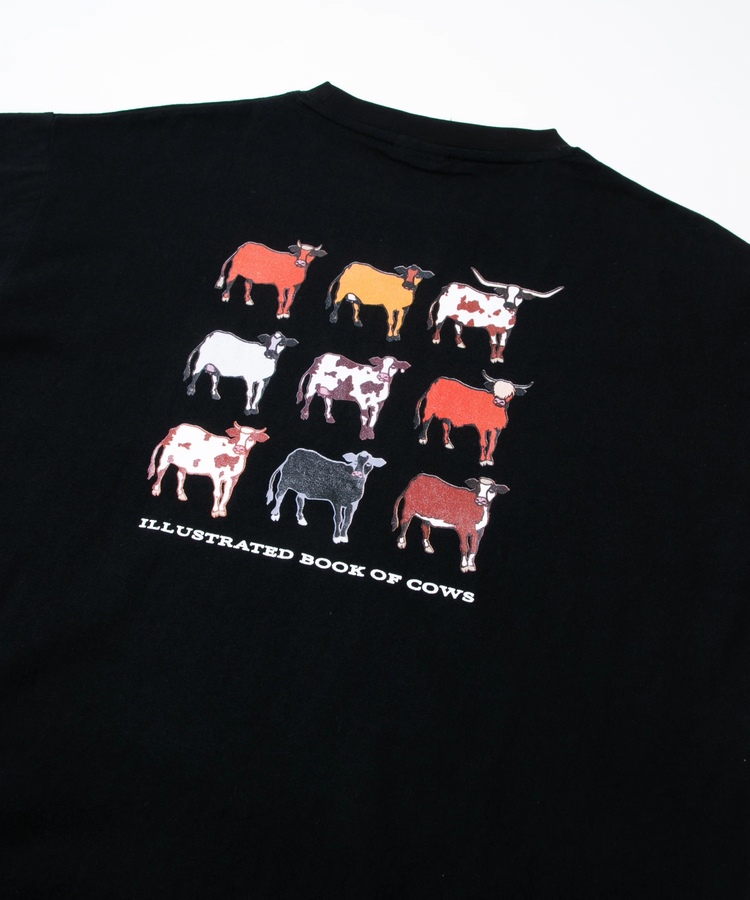 go slow caravan(ゴースローキャラバン) |MOUNTAIN MANIA/マウンテンマニア 9ANIMAL BACK PRINT T-SHIRT -COW- (MENS)