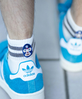 go slow caravan(ゴースローキャラバン) |gym master/ジムマスター ハッピー刺繍ショートソックス (MENS/WOMENS)