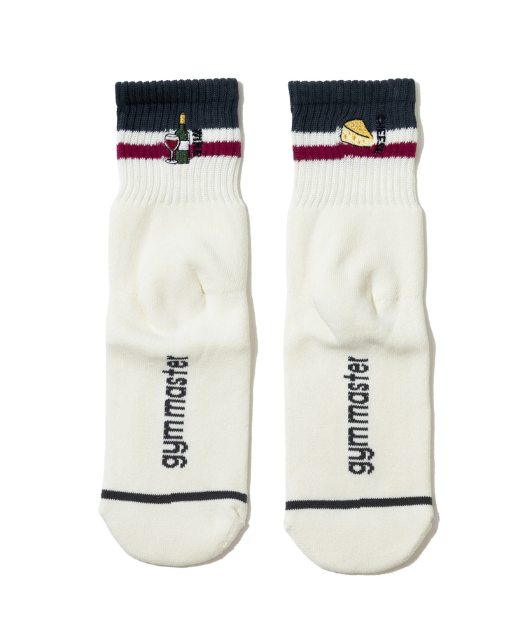 go slow caravan(ゴースローキャラバン) |gym master/ジムマスター ハッピー刺繍コンビソックス (MENS/WOMENS)