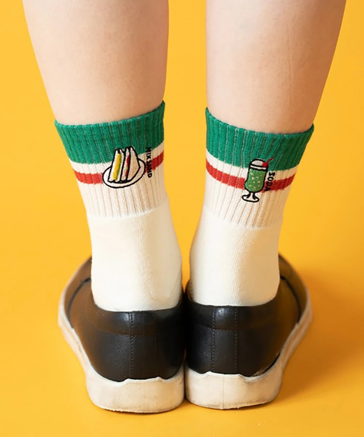 go slow caravan(ゴースローキャラバン) |gym master/ジムマスター ハッピー刺繍コンビソックス (MENS/WOMENS)