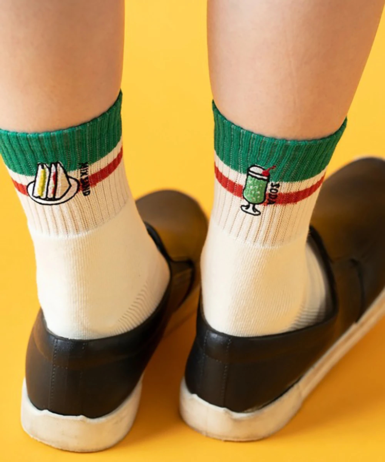 go slow caravan(ゴースローキャラバン) |gym master/ジムマスター ハッピー刺繍コンビソックス (MENS/WOMENS)