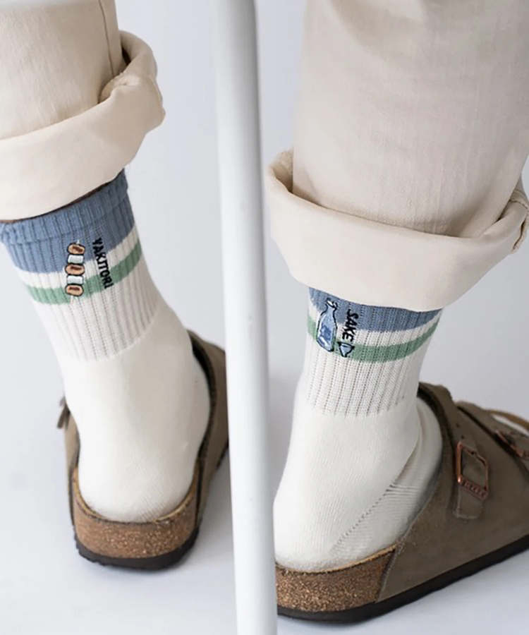 go slow caravan(ゴースローキャラバン) |gym master/ジムマスター ハッピー刺繍コンビソックス (MENS/WOMENS)