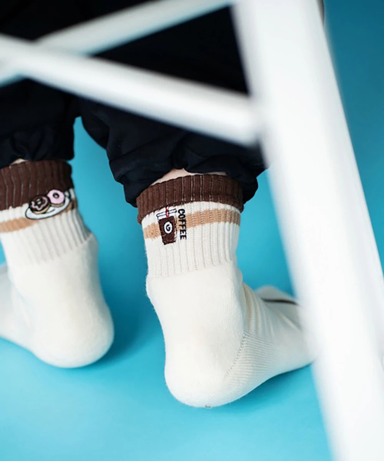 go slow caravan(ゴースローキャラバン) |gym master/ジムマスター ハッピー刺繍コンビソックス (MENS/WOMENS)