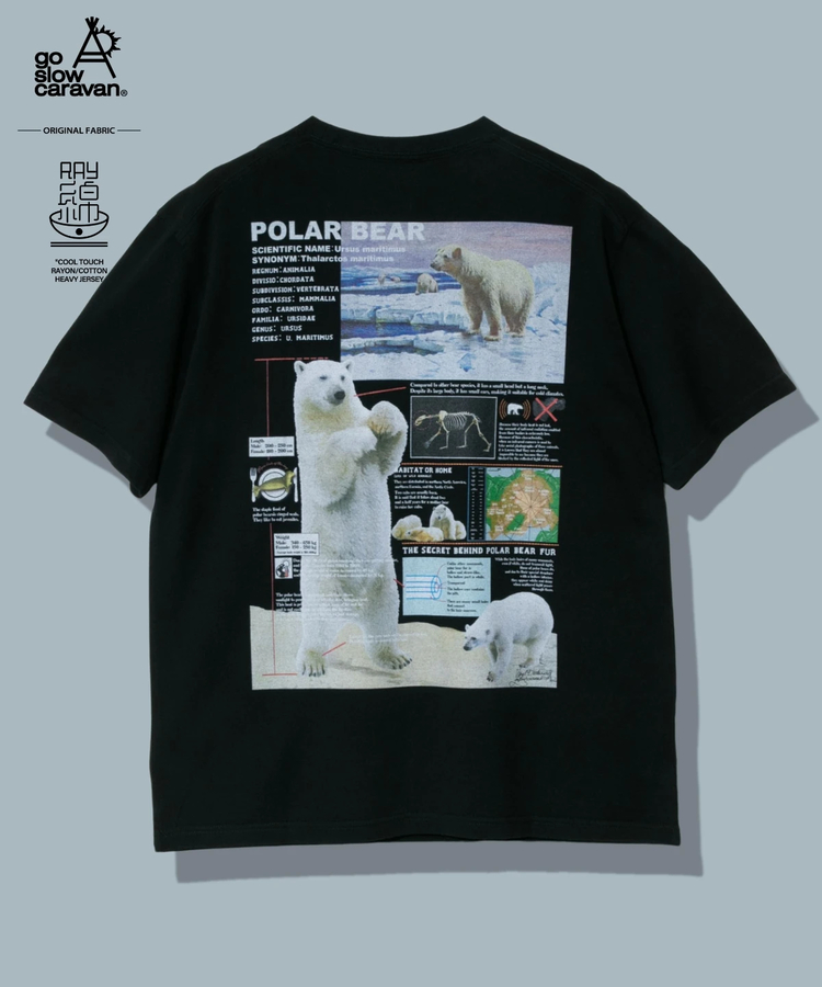 go slow caravan(ゴースローキャラバン) |ホッキョクグマ図鑑TEE (MENS)