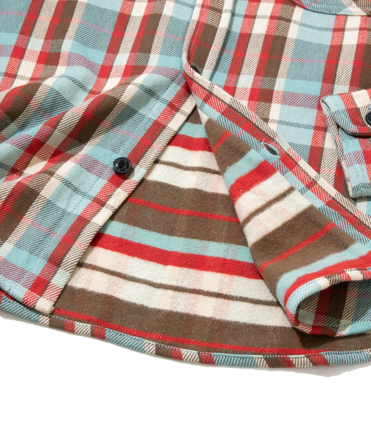 ALCARZA/アルカーザ HEAVY FLANNEL CHECK WORK SHIRTS (MENS