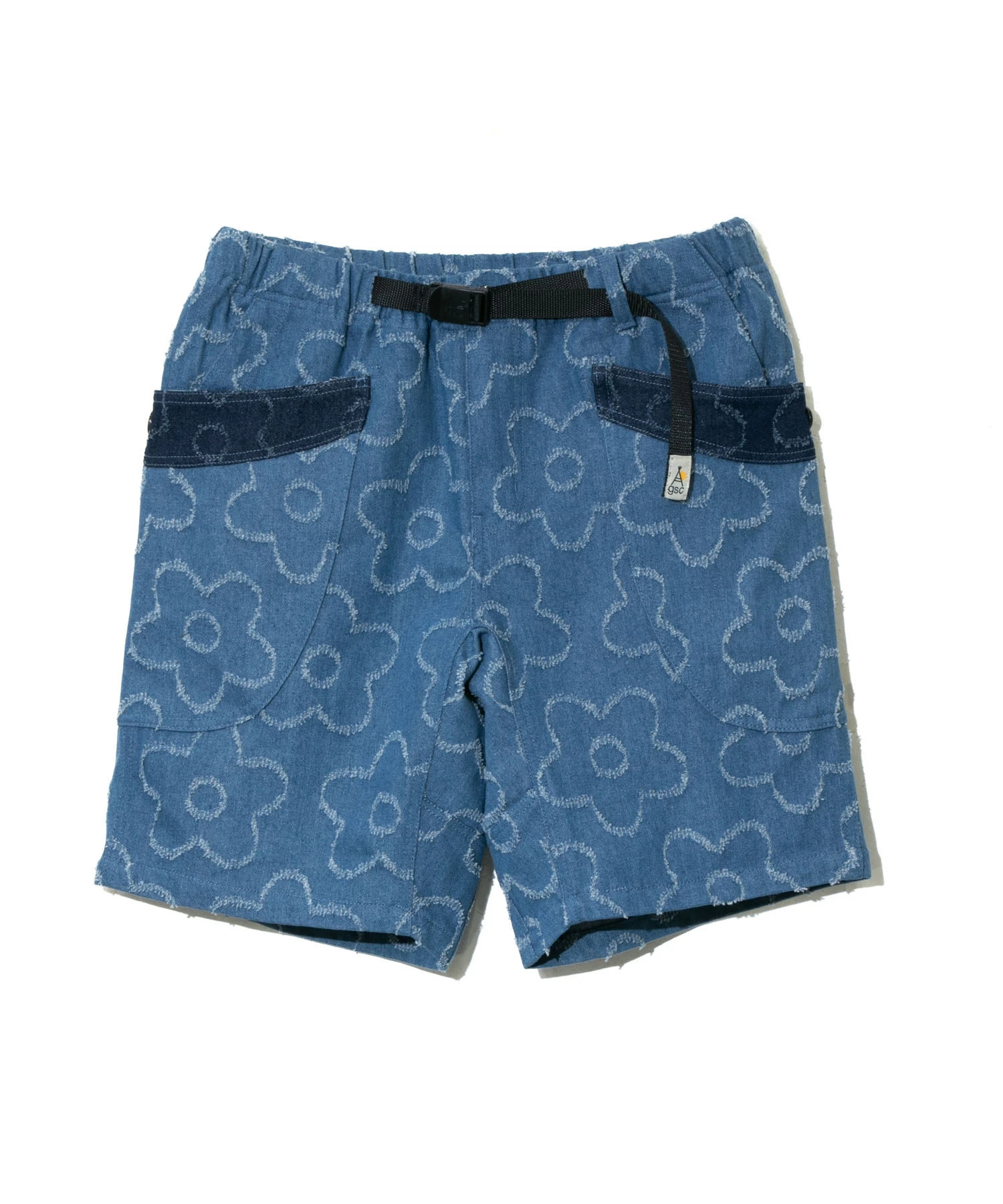ジャガードデニム花柄脇ポケショーツ (MENS/WOMENS