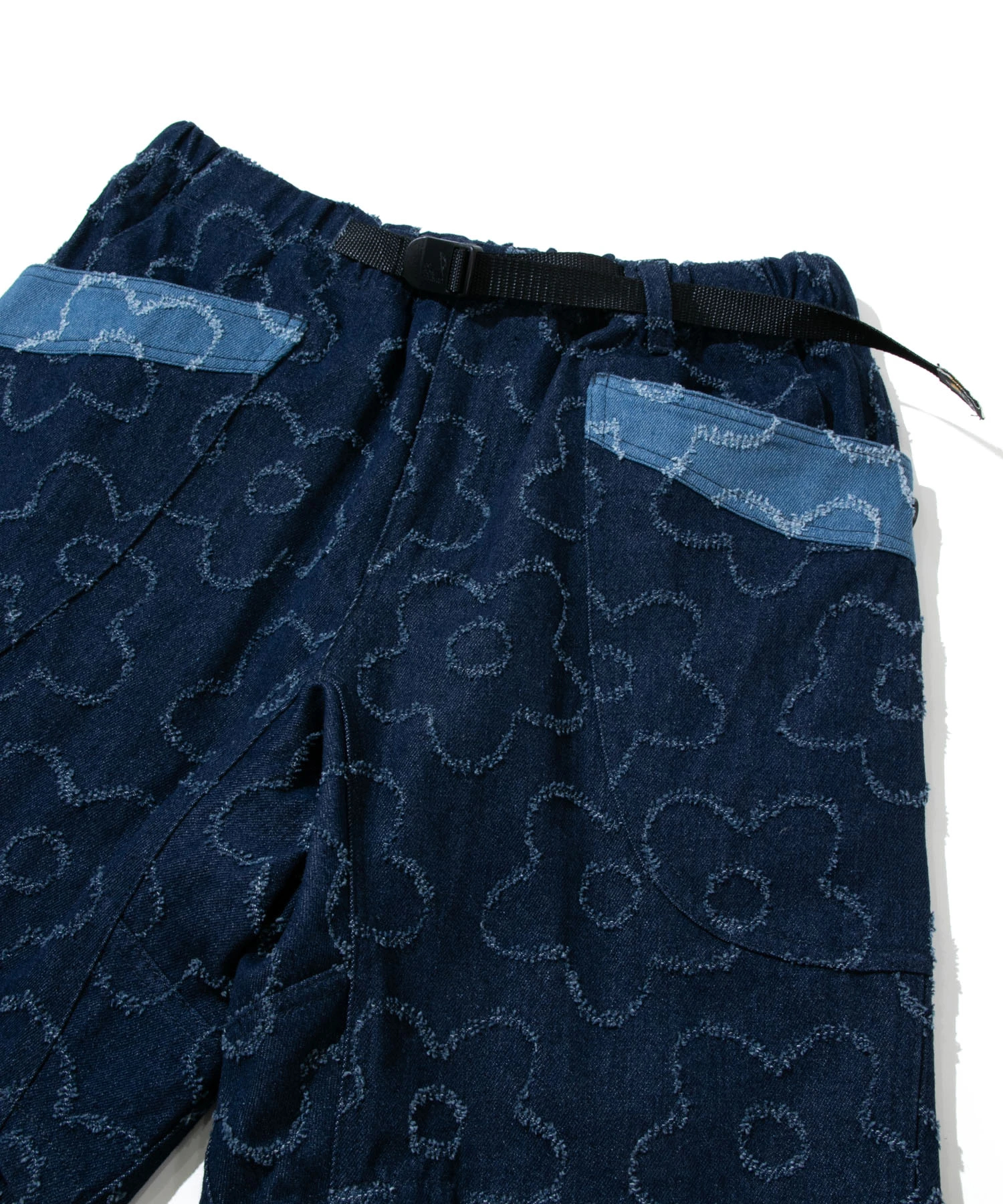 ジャガードデニム花柄脇ポケショーツ (MENS/WOMENS