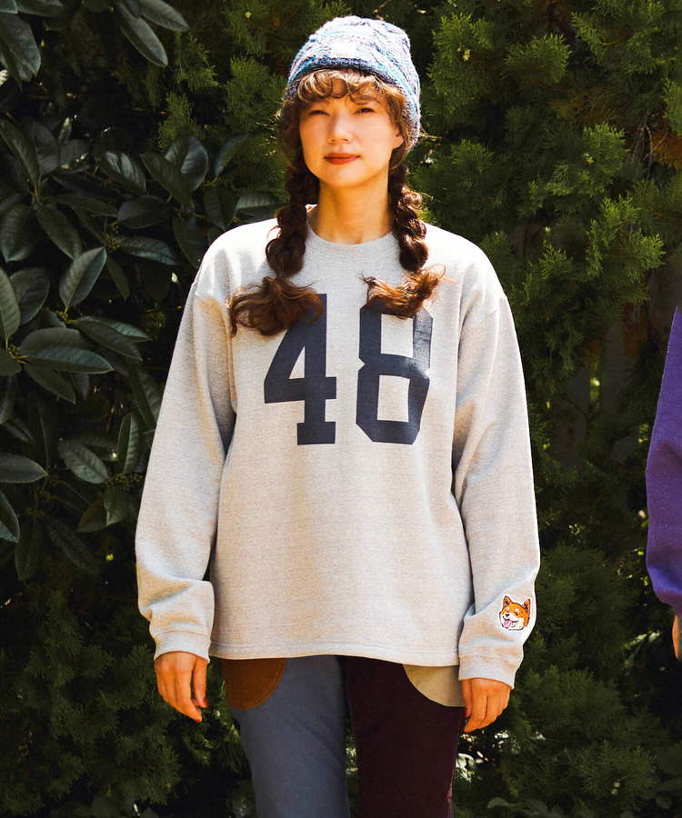 go slow caravan(ゴースローキャラバン) |eco lead 裏起毛GSCカレッジラウンドクルーネック (MENS)