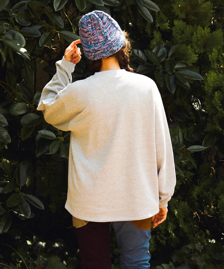 go slow caravan(ゴースローキャラバン) |eco lead 裏起毛GSCカレッジラウンドクルーネック (MENS)