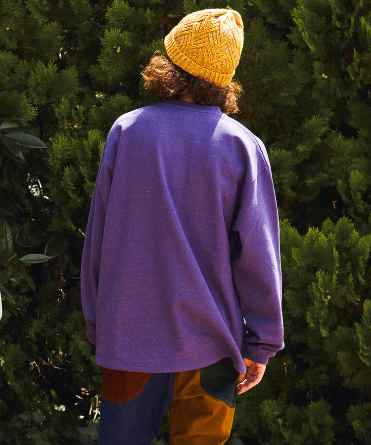 go slow caravan(ゴースローキャラバン) |eco lead 裏起毛GSCカレッジラウンドクルーネック (MENS)