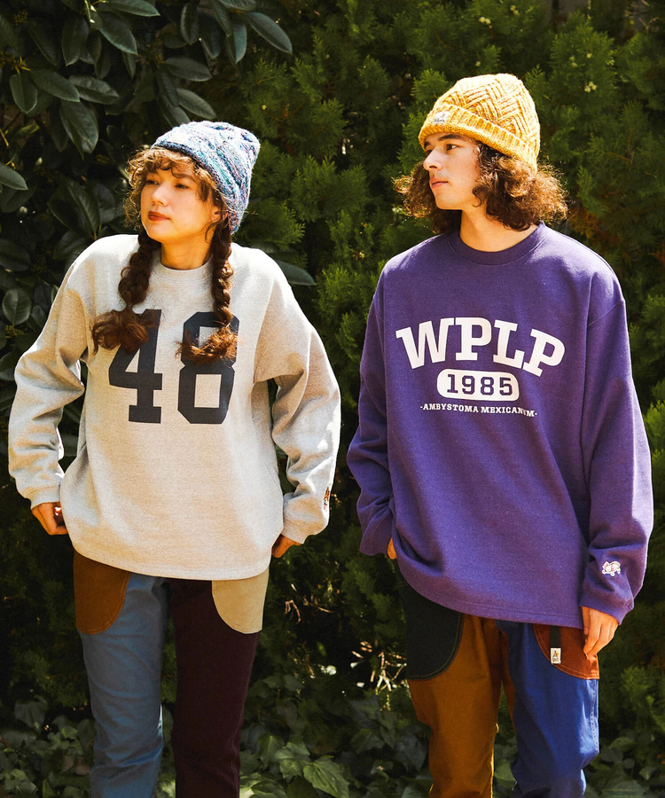 go slow caravan(ゴースローキャラバン) |eco lead 裏起毛GSCカレッジラウンドクルーネック (MENS)