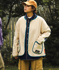 go slow caravan(ゴースローキャラバン) |セパレート中綿キルティングフリーススナップカーディガ (MENS/WOMENS)