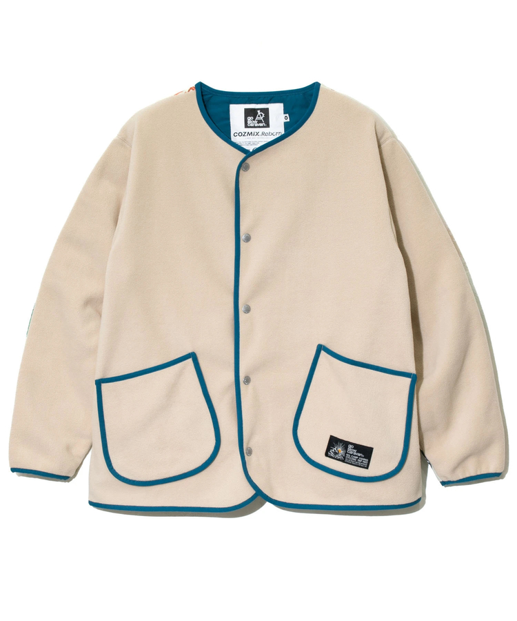 go slow caravan(ゴースローキャラバン) |セパレート中綿キルティングフリーススナップカーディガ (MENS/WOMENS)