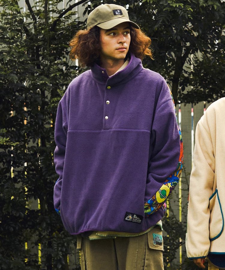 go slow caravan(ゴースローキャラバン) |セパレート中綿キルティングフリーススタンドカラー (MENS/WOMENS)
