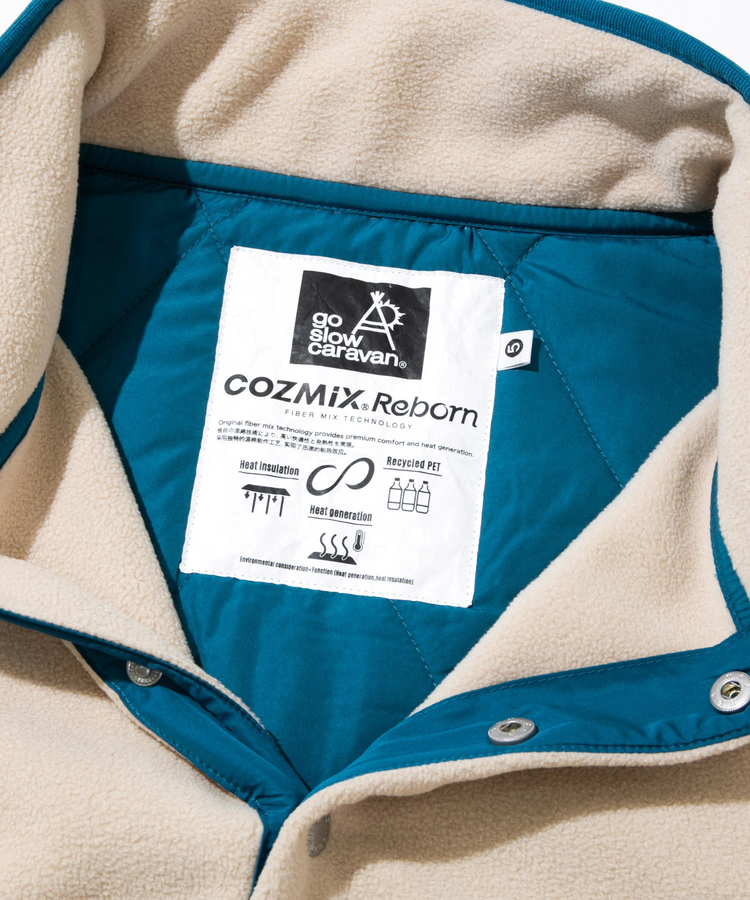 go slow caravan(ゴースローキャラバン) |セパレート中綿キルティングフリーススタンドカラー (MENS/WOMENS)