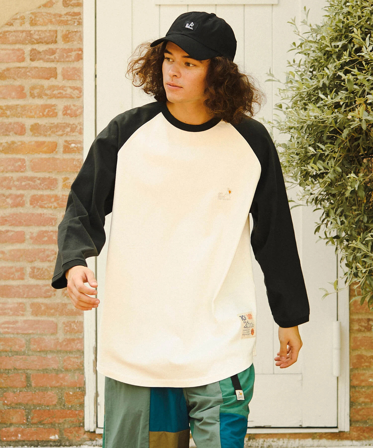 go slow caravan(ゴースローキャラバン) |超ヘビーUSA/C 8分袖ゆったりBB TEE (MENS)