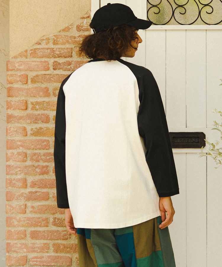 go slow caravan(ゴースローキャラバン) |超ヘビーUSA/C 8分袖ゆったりBB TEE (MENS)
