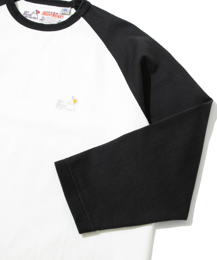 go slow caravan(ゴースローキャラバン) |超ヘビーUSA/C 8分袖ゆったりBB TEE (MENS)