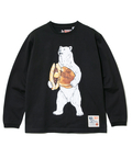 go slow caravan(ゴースローキャラバン) |超ヘビーUSA/C どら焼きクマロングスリーブ TEE (MENS/WOMENS)