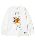 go slow caravan(ゴースローキャラバン) |超ヘビーUSA/C どら焼きクマロングスリーブ TEE (MENS/WOMENS)