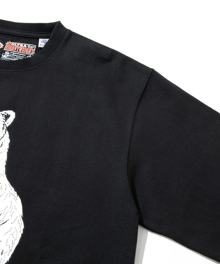 go slow caravan(ゴースローキャラバン) |超ヘビーUSA/C どら焼きクマロングスリーブ TEE (MENS/WOMENS)