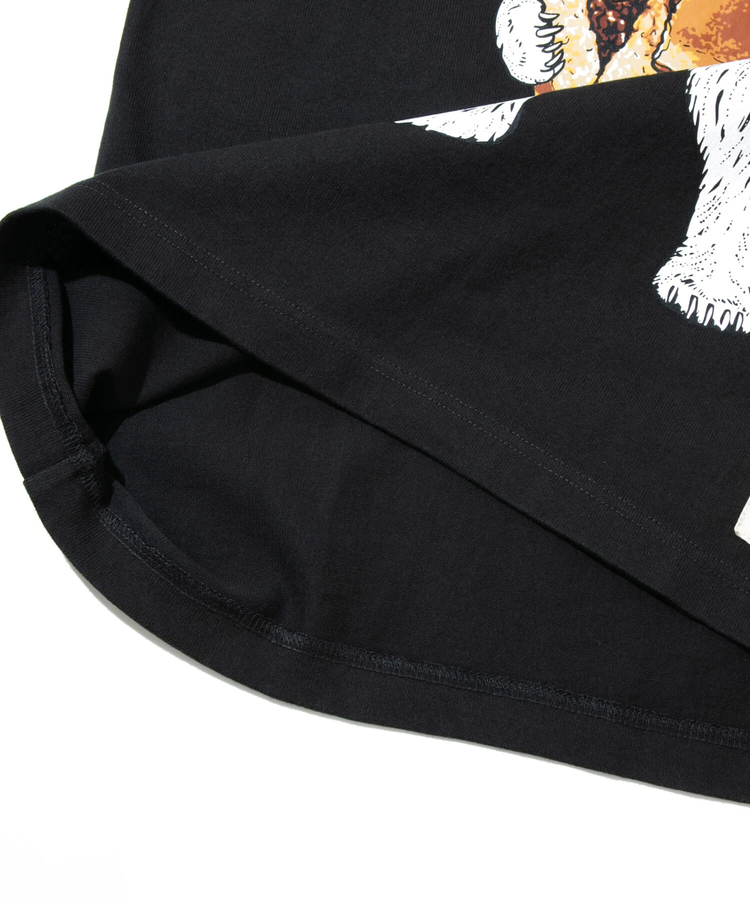 go slow caravan(ゴースローキャラバン) |超ヘビーUSA/C どら焼きクマロングスリーブ TEE (MENS/WOMENS)