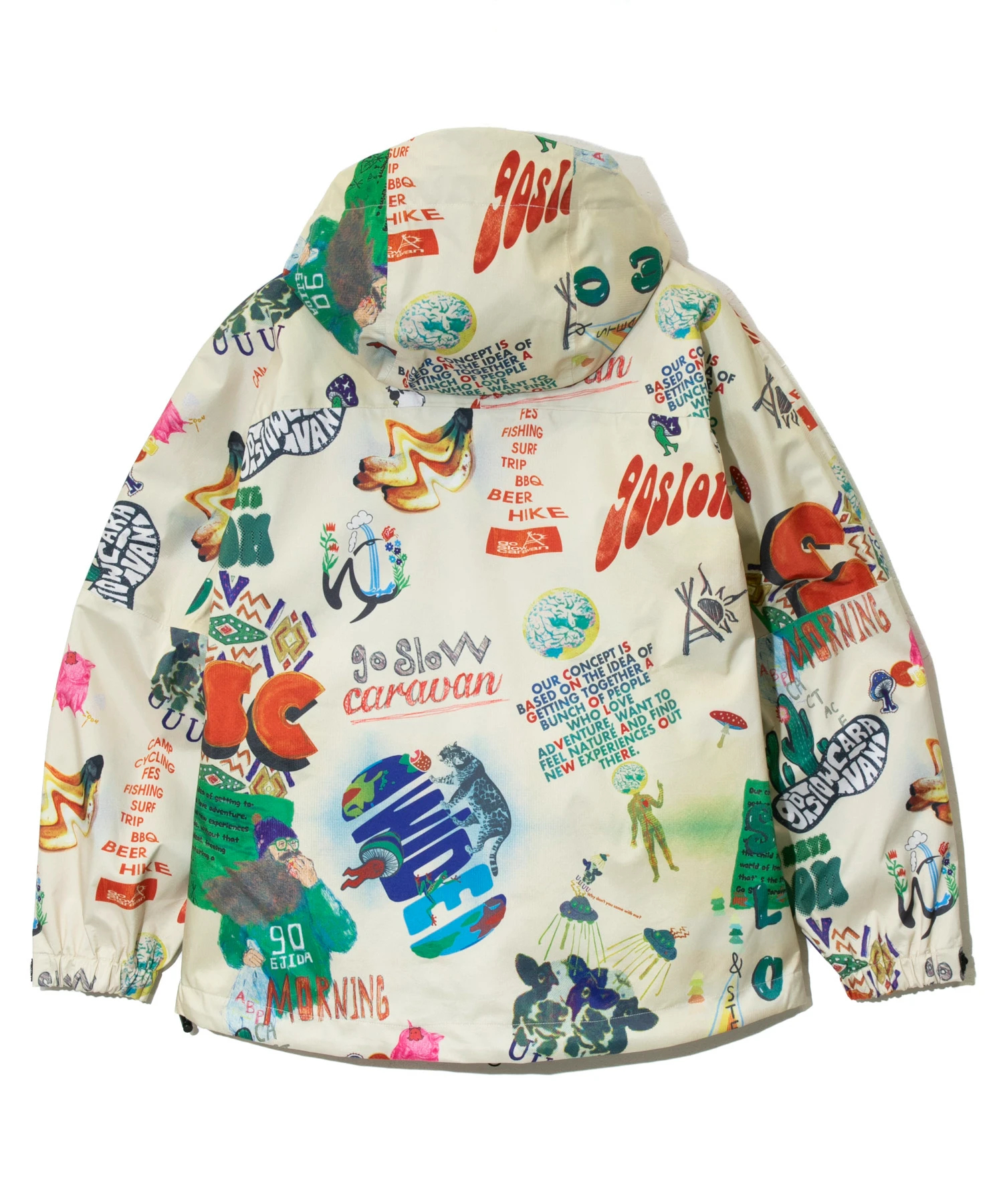 3レイヤー総柄プリント/CRAZY3WAYパーカーJKT (MENS/WOMENS