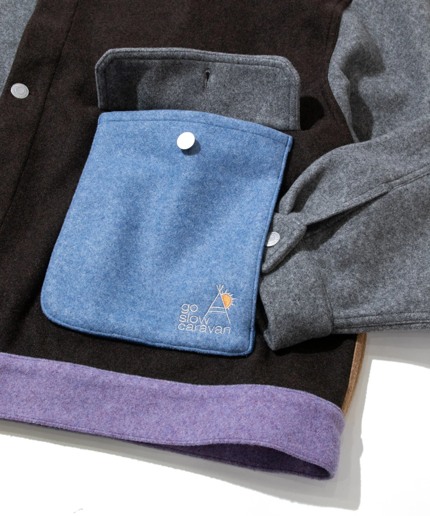 メランジウールライク起毛ゆったりワークJKT (MENS/WOMENS