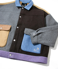 go slow caravan(ゴースローキャラバン) |メランジウールライク起毛ゆったりワークJKT (MENS/WOMENS)