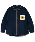 go slow caravan(ゴースローキャラバン) |ネル起毛カギ針編みポケットシャツ (MENS/WOMENS)