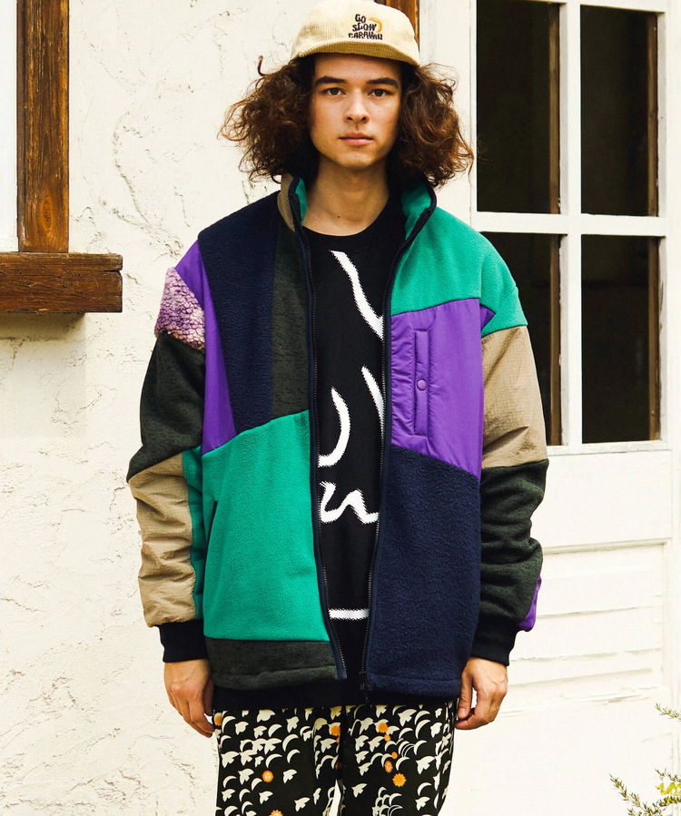 go slow caravan(ゴースローキャラバン) |色々パッチワークフィールドブルゾン (MENS/WOMENS)