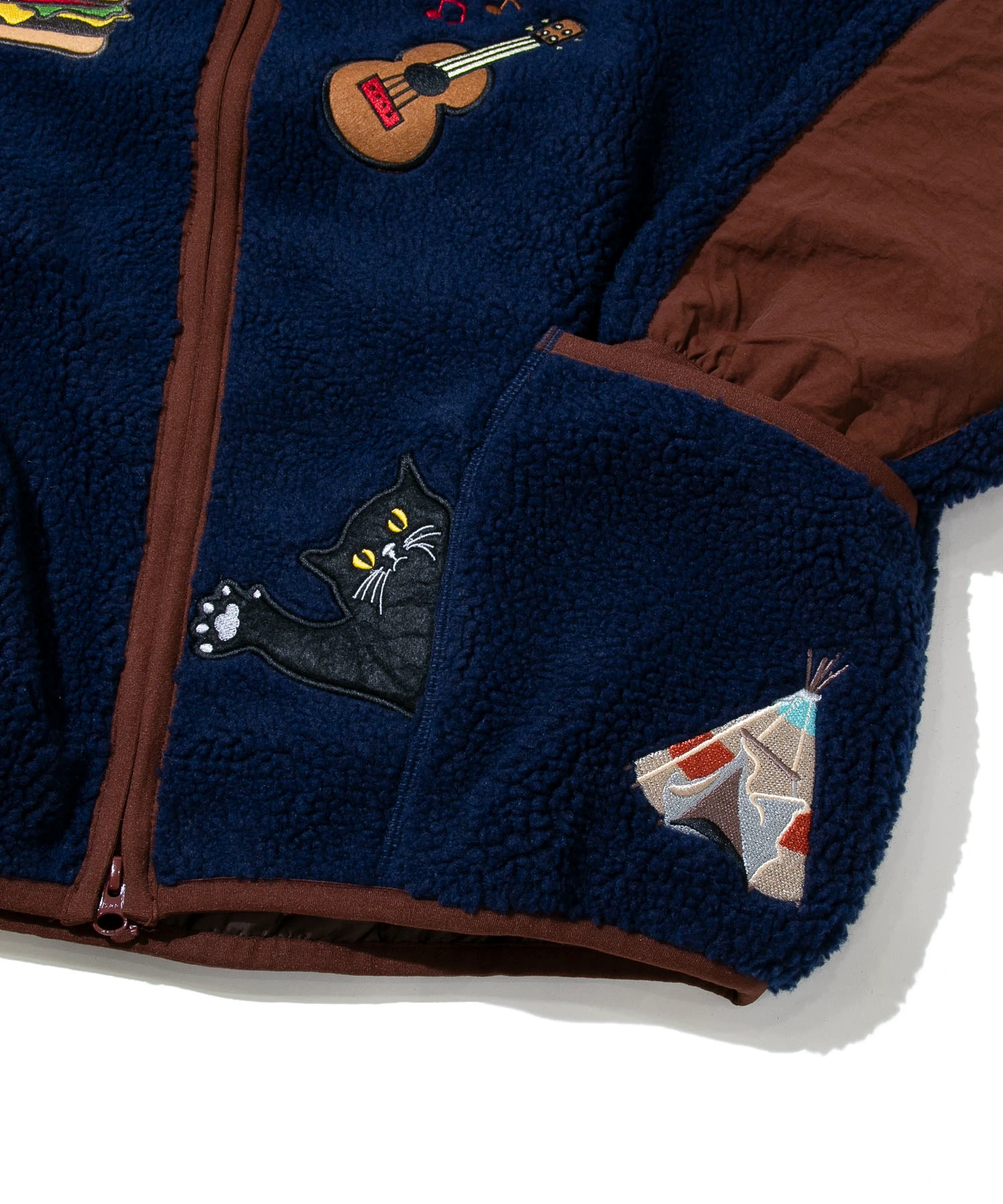 ボア刺繍いっぱいパーカーJKT (MENS/WOMENS)｜ファッション通販 SANKO BAZAAR（サンコーバザール）