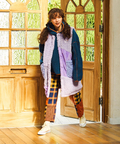 go slow caravan(ゴースローキャラバン) |ボアファーMIXパッチワークロングベスト (WOMENS)