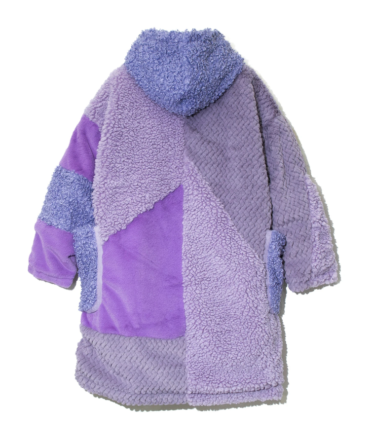 go slow caravan(ゴースローキャラバン) |ボアファーMIXパッチワークコート (WOMENS)
