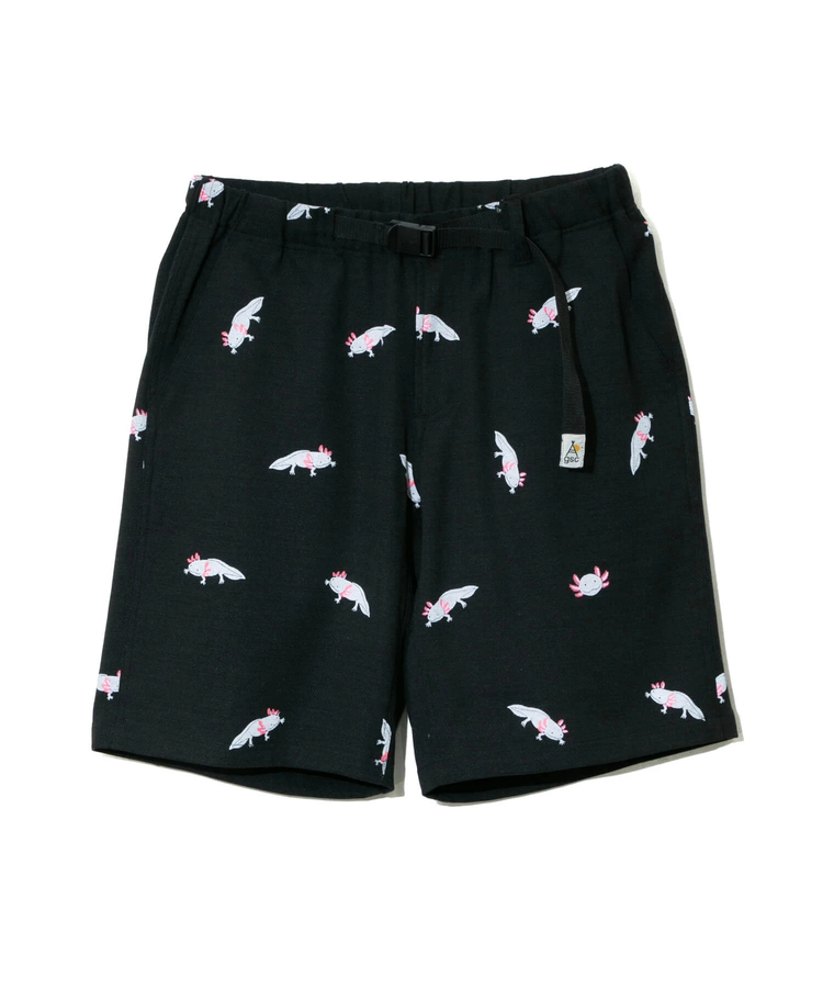 go slow caravan(ゴースローキャラバン) |ブッチャー総柄プリントイージーショーツ (MENS)