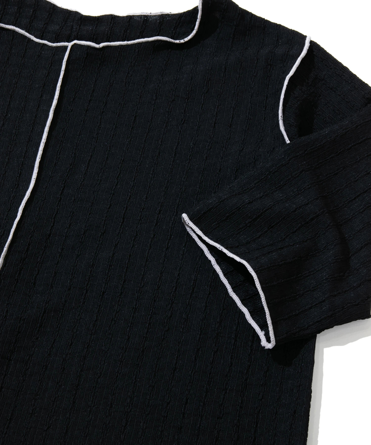 go slow caravan(ゴースローキャラバン) |le colis/ルコリ ステッチ配色メローデザインTEE (WOMENS)