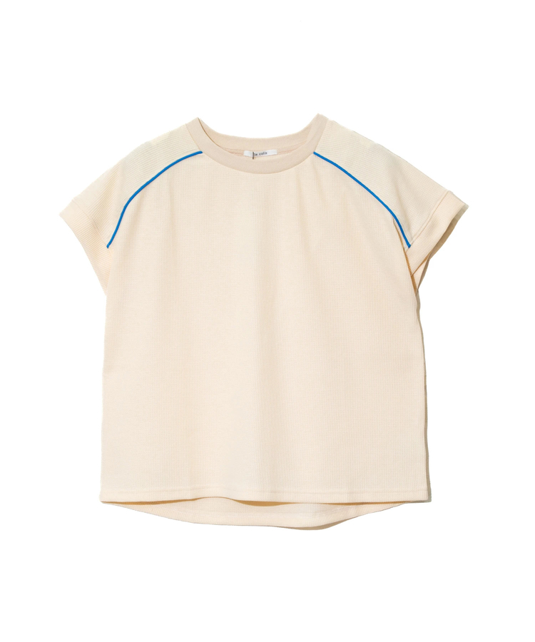 go slow caravan(ゴースローキャラバン) |le colis/ルコリ ミニワッフルコードパイピングフレンチスリーブPO (WOMENS)