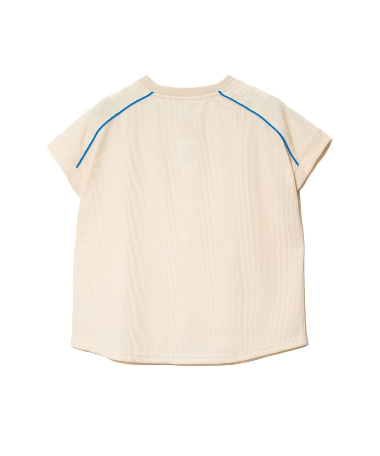 go slow caravan(ゴースローキャラバン) |le colis/ルコリ ミニワッフルコードパイピングフレンチスリーブPO (WOMENS)