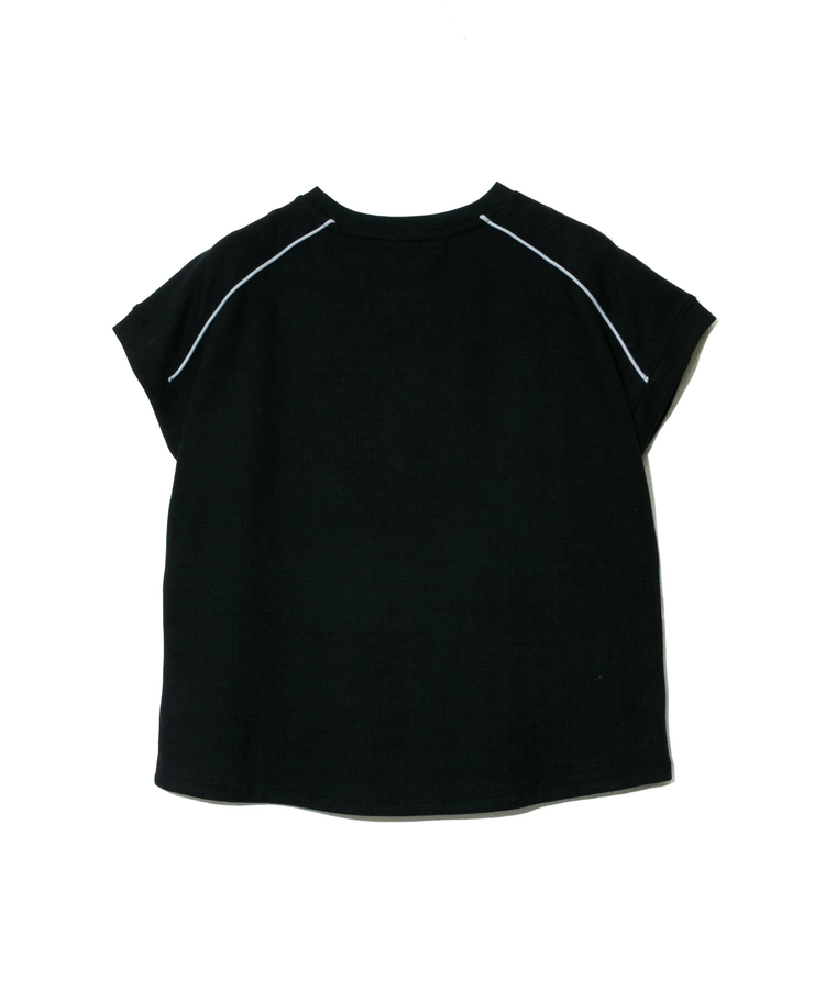 go slow caravan(ゴースローキャラバン) |le colis/ルコリ ミニワッフルコードパイピングフレンチスリーブPO (WOMENS)