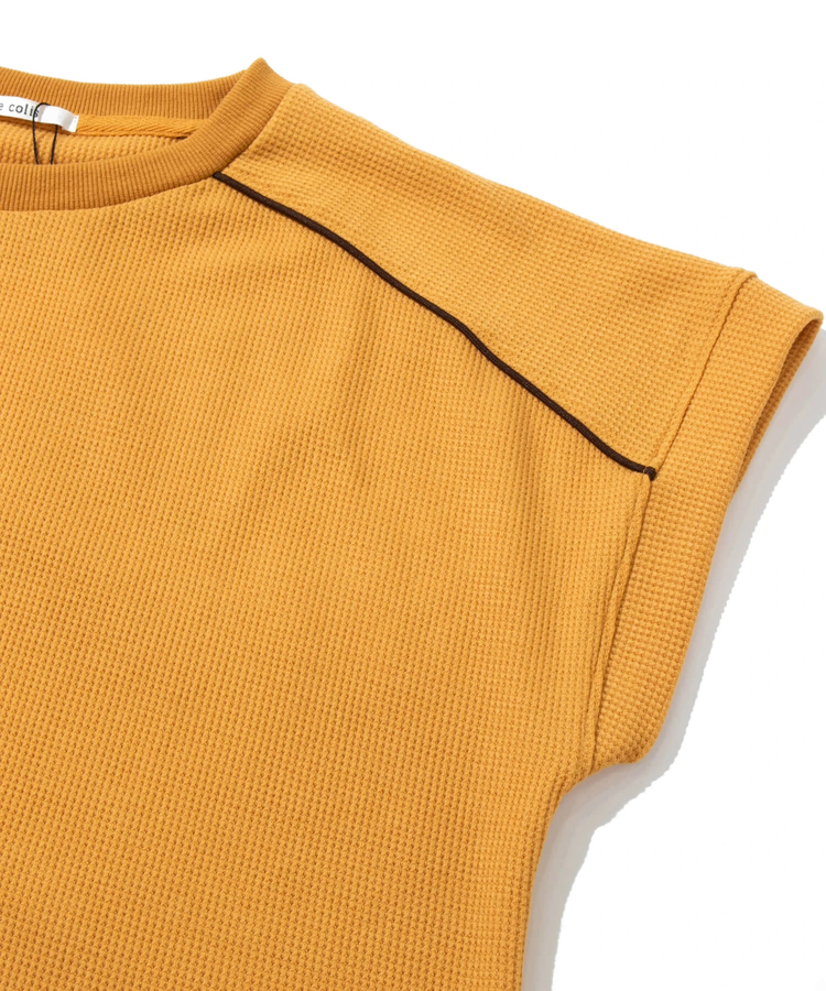 go slow caravan(ゴースローキャラバン) |le colis/ルコリ ミニワッフルコードパイピングフレンチスリーブPO (WOMENS)