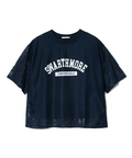 go slow caravan(ゴースローキャラバン) |le colis/ルコリ メッシュロゴレイヤード5分袖TEE (WOMENS)