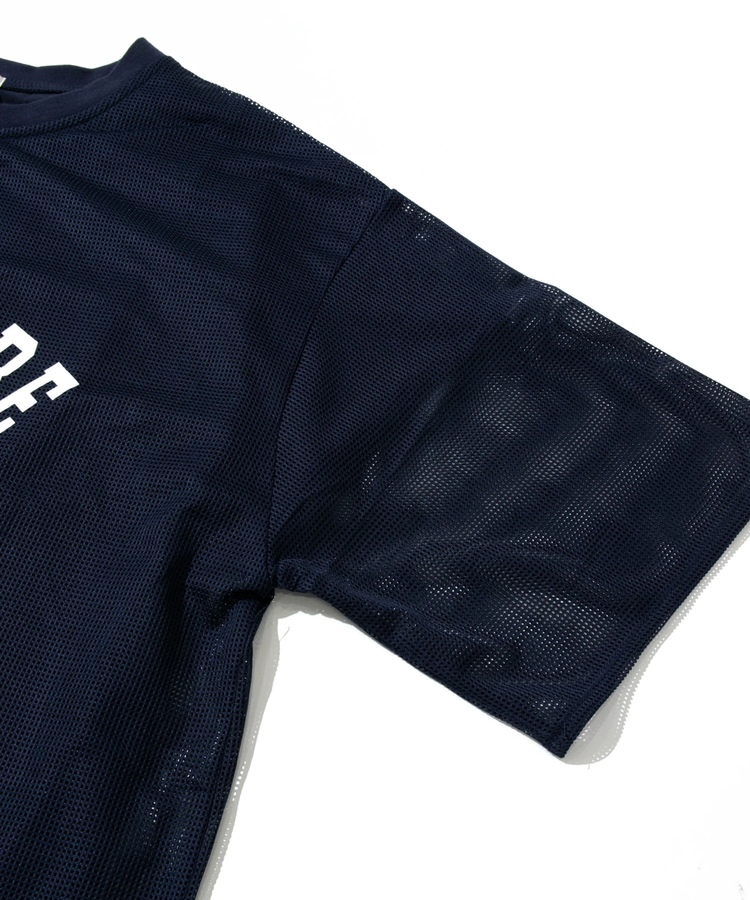 go slow caravan(ゴースローキャラバン) |le colis/ルコリ メッシュロゴレイヤード5分袖TEE (WOMENS)