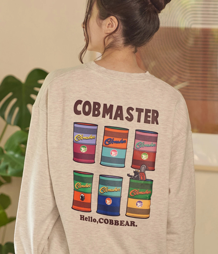 go slow caravan(ゴースローキャラバン) |COBMASTER/コブマスター 裏毛スウェット《ドラム缶ベアー》(MENS)