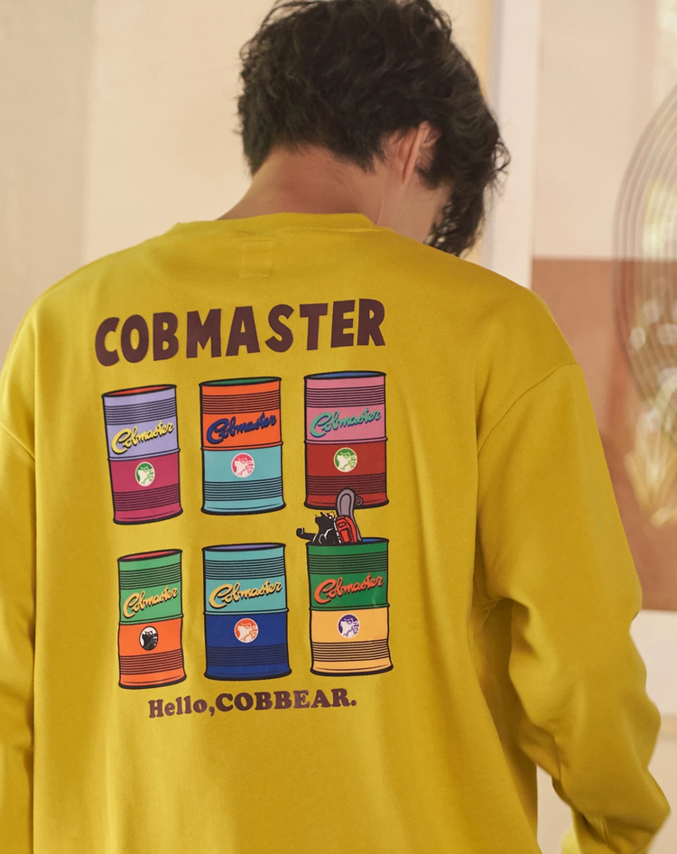 go slow caravan(ゴースローキャラバン) |COBMASTER/コブマスター 裏毛スウェット《ドラム缶ベアー》(MENS)