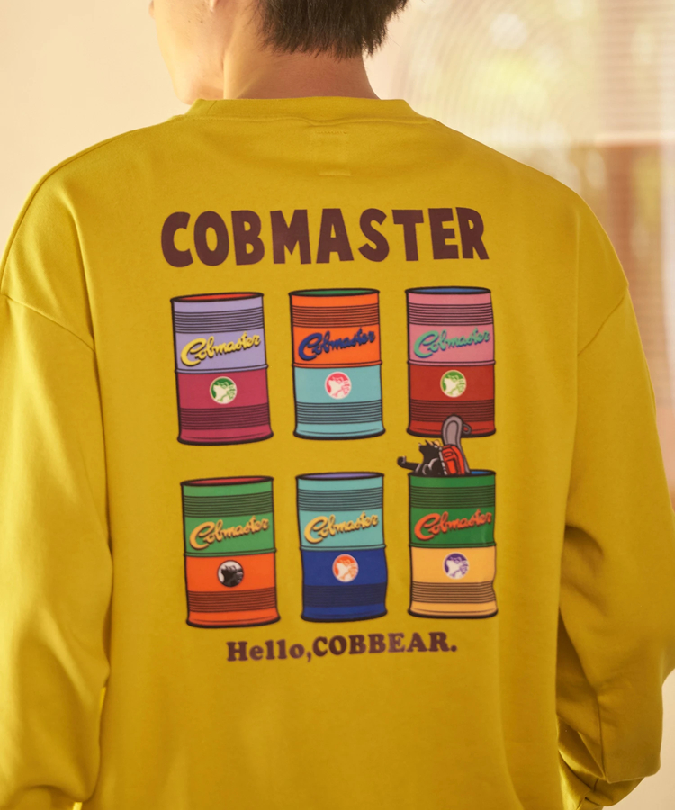 go slow caravan(ゴースローキャラバン) |COBMASTER/コブマスター 裏毛スウェット《ドラム缶ベアー》(MENS)