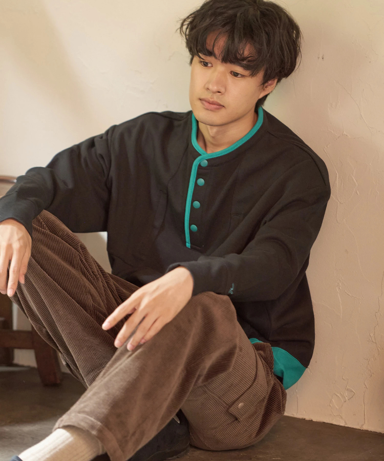 go slow caravan(ゴースローキャラバン) |COBMASTER/コブマスター 裏毛 ダブルポケット ヘンリースウェット (MENS)