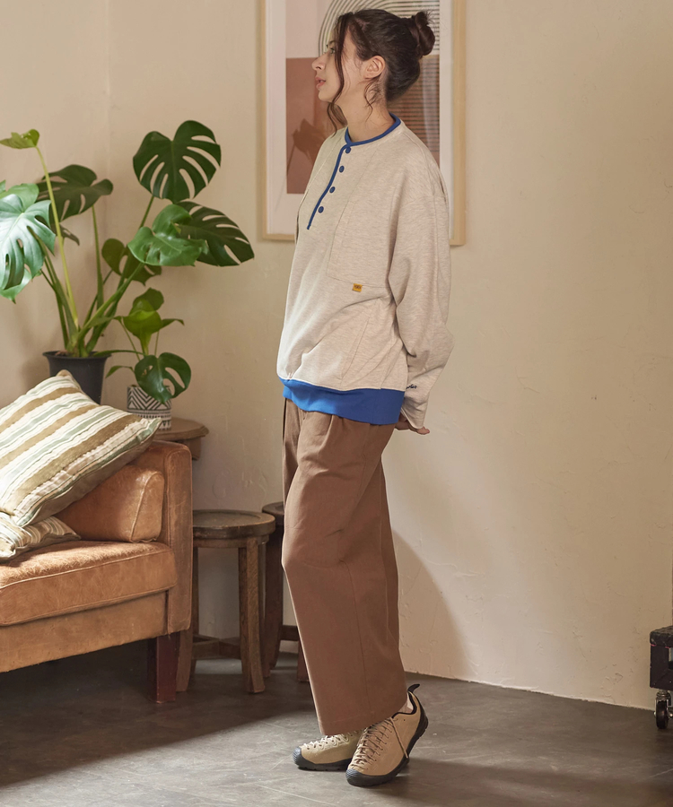 go slow caravan(ゴースローキャラバン) |COBMASTER/コブマスター 裏毛 ダブルポケット ヘンリースウェット (MENS)
