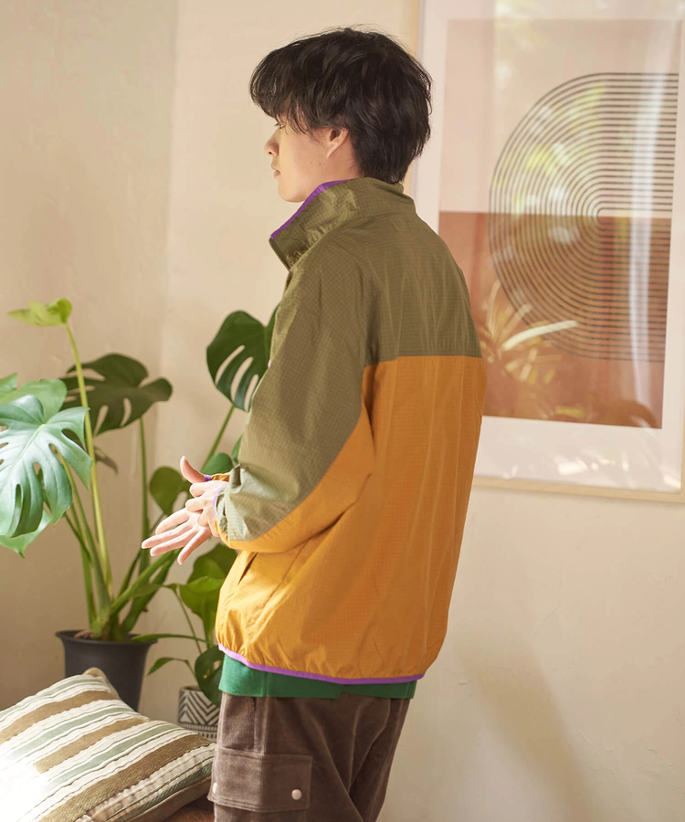 go slow caravan(ゴースローキャラバン) |COBMASTER/コブマスター ナイロンリップ ハーフジップP/O JKT (MENS)