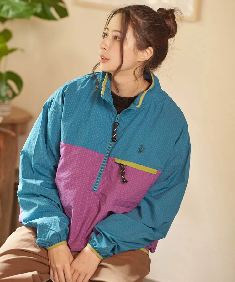 go slow caravan(ゴースローキャラバン) |COBMASTER/コブマスター ナイロンリップ ハーフジップP/O JKT (MENS)